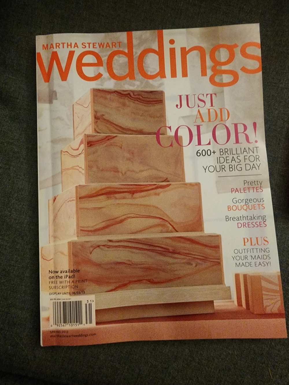 Martha Stewart Weddings Magazine, Spring 2013 Edition 💍